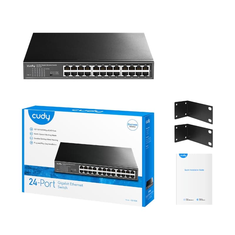 Cudy 24 Port Gigabit Metal Switch - view 4