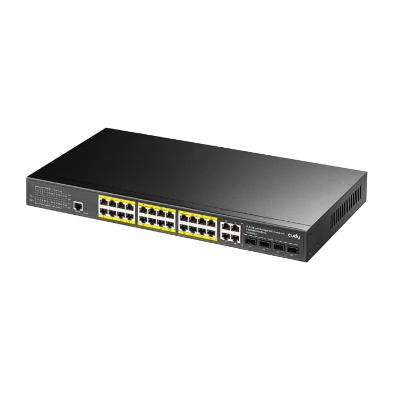 Cudy 24 Port Layer 2 Managed Gigabit PoE Switch - view 2