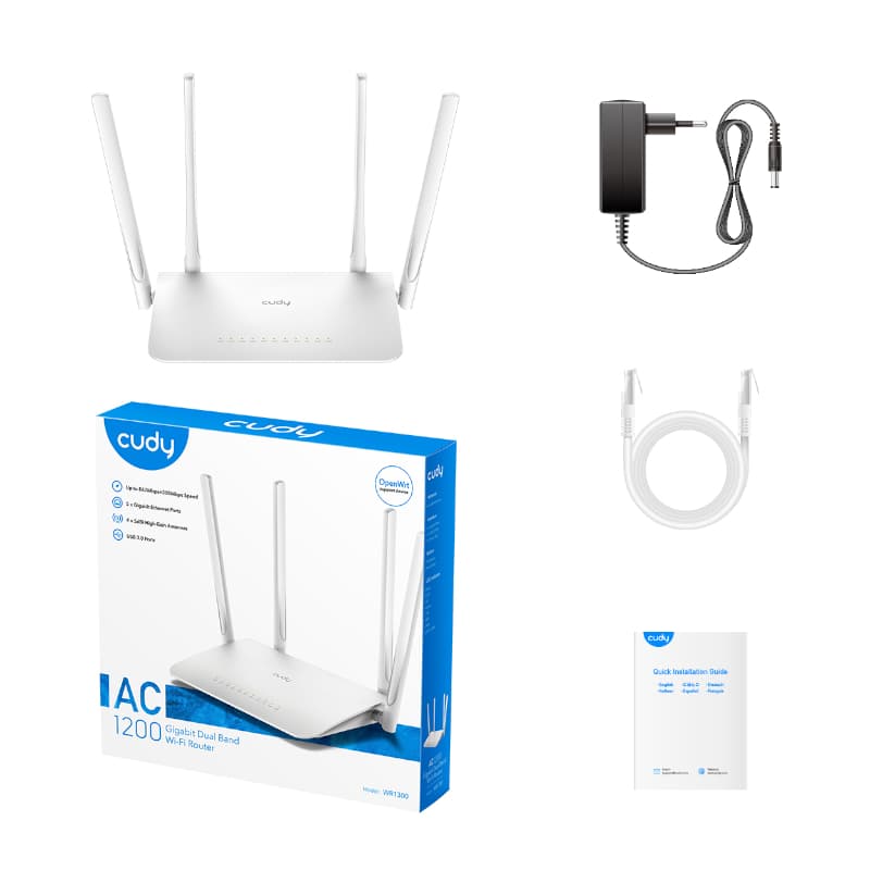 Cudy AC1200 Gigabit Wi-Fi Mesh Router - view 4
