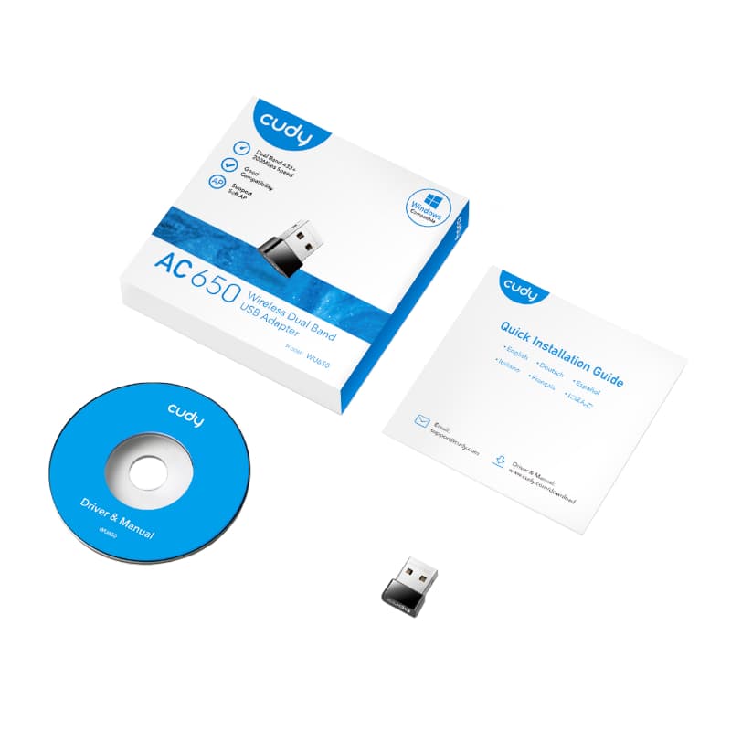 Cudy AC650 WiFi Mini USB Adapter - view 5