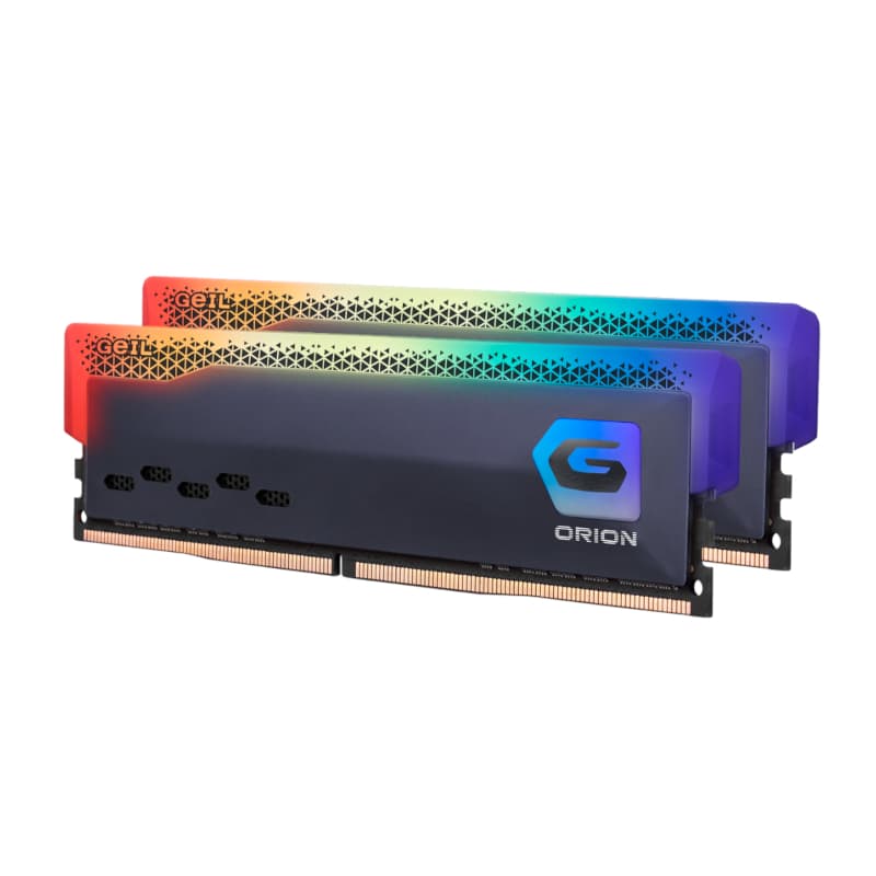 Geil Orion RGB 16GB KIT(2X8GB) 3600MHz DDR4 Desktop Gaming Memory - Grey - view 3