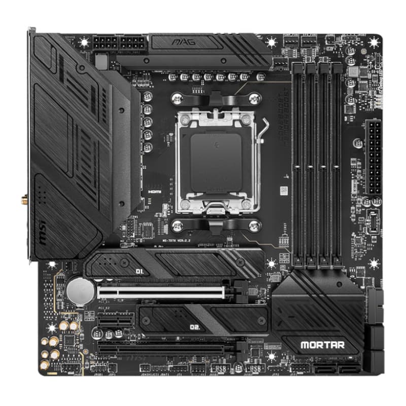 MSI MAG B650M MORTAR WIFI AMD AM5 mATX Gaming Motherboard - view 2