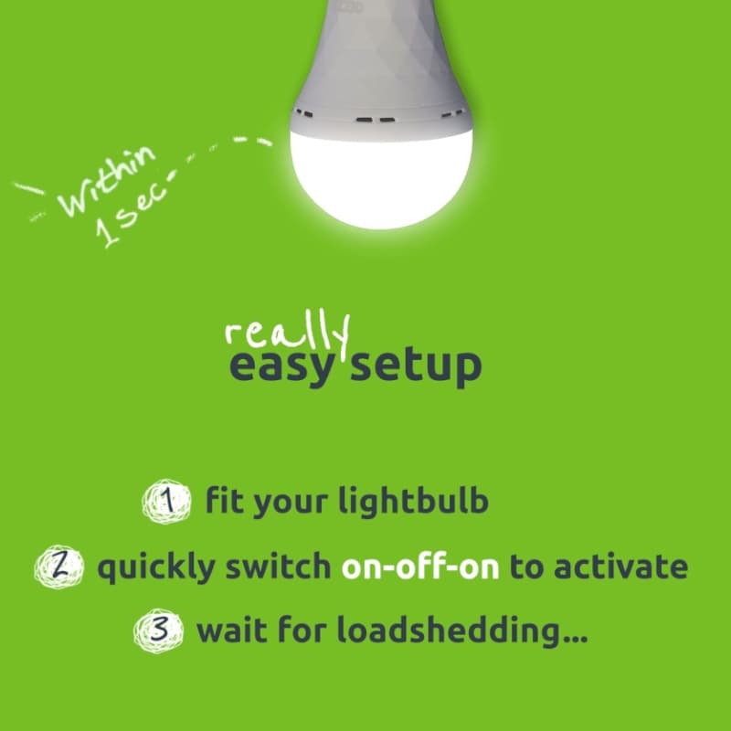 Gizzu Everglow Rechargeable Warm White Emergency Downlight Bulb - view 5