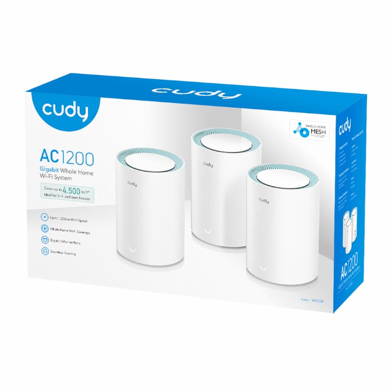 Cudy AC1200 Wi-Fi Mesh Kit 3 Pack With Gigabit - view 4