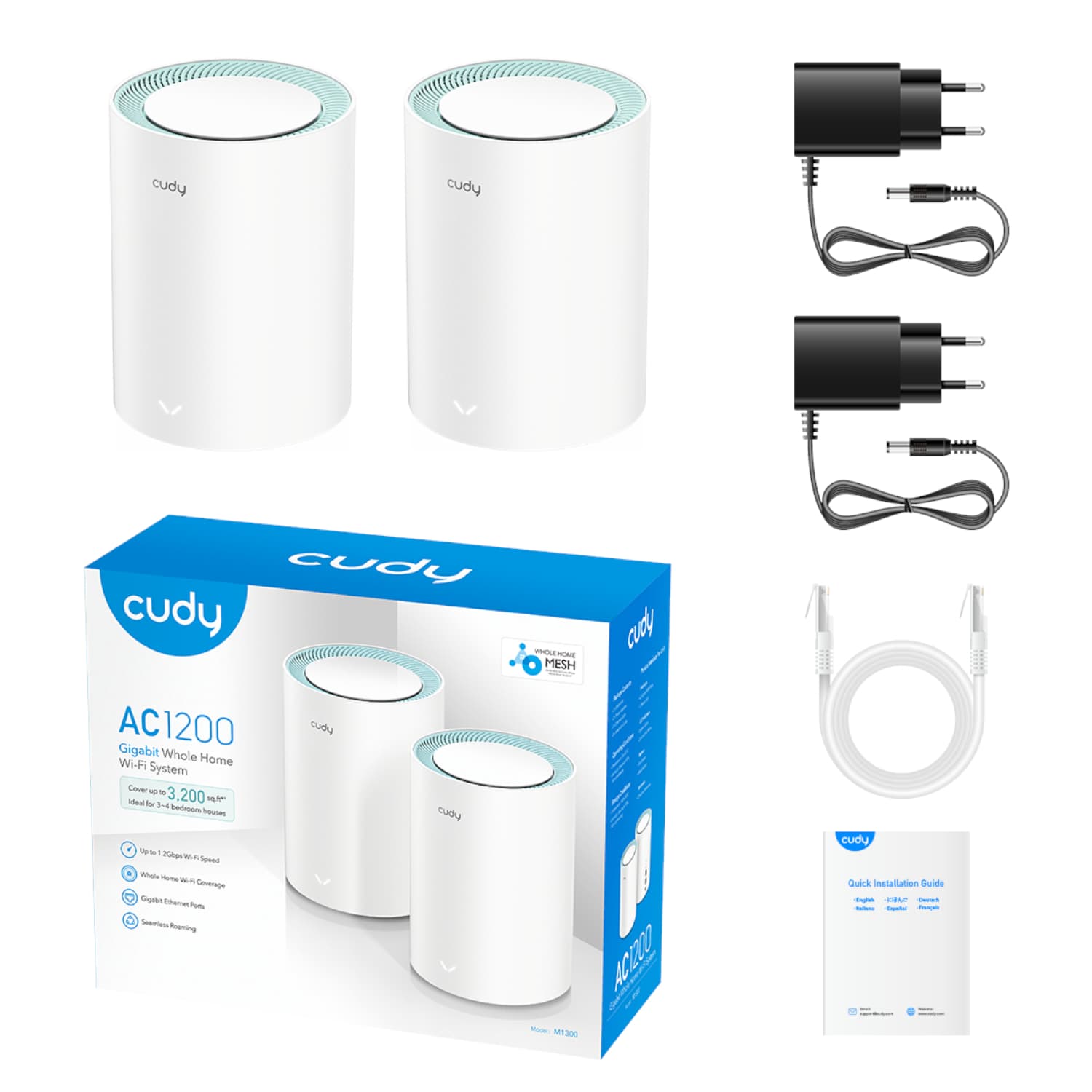 Cudy AC1200 Wi-Fi Mesh Kit 2 Pack With Gigabit - view 5