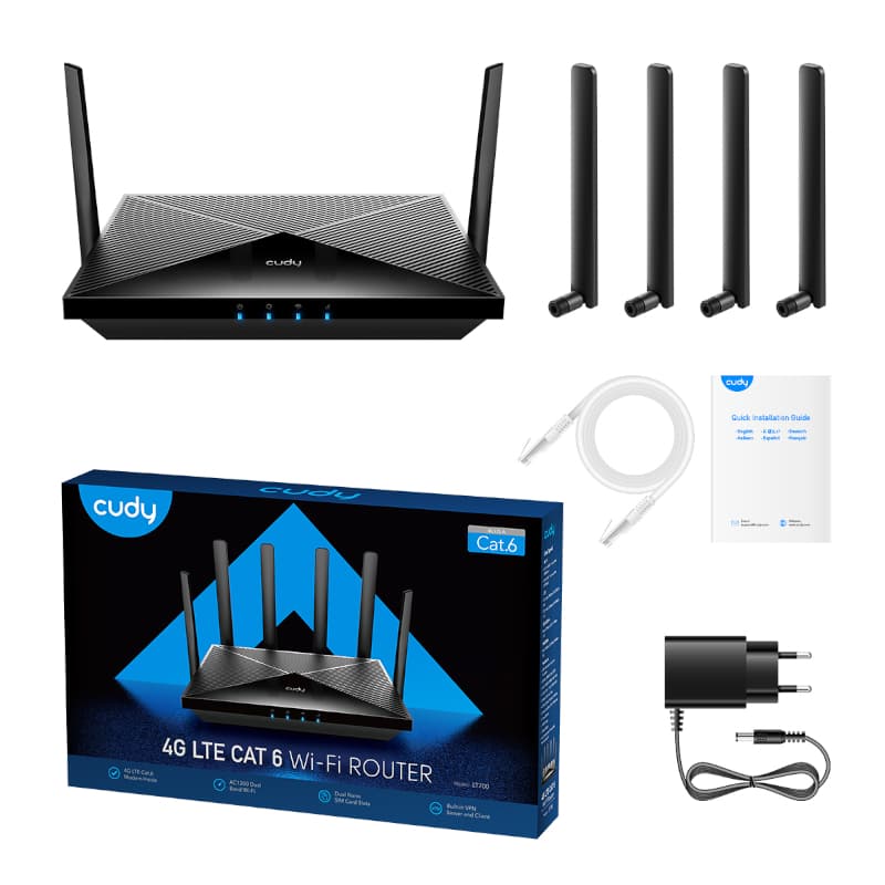 Cudy AC1200 WiFi 4G LTE Cat6 Gigabit Router - view 5