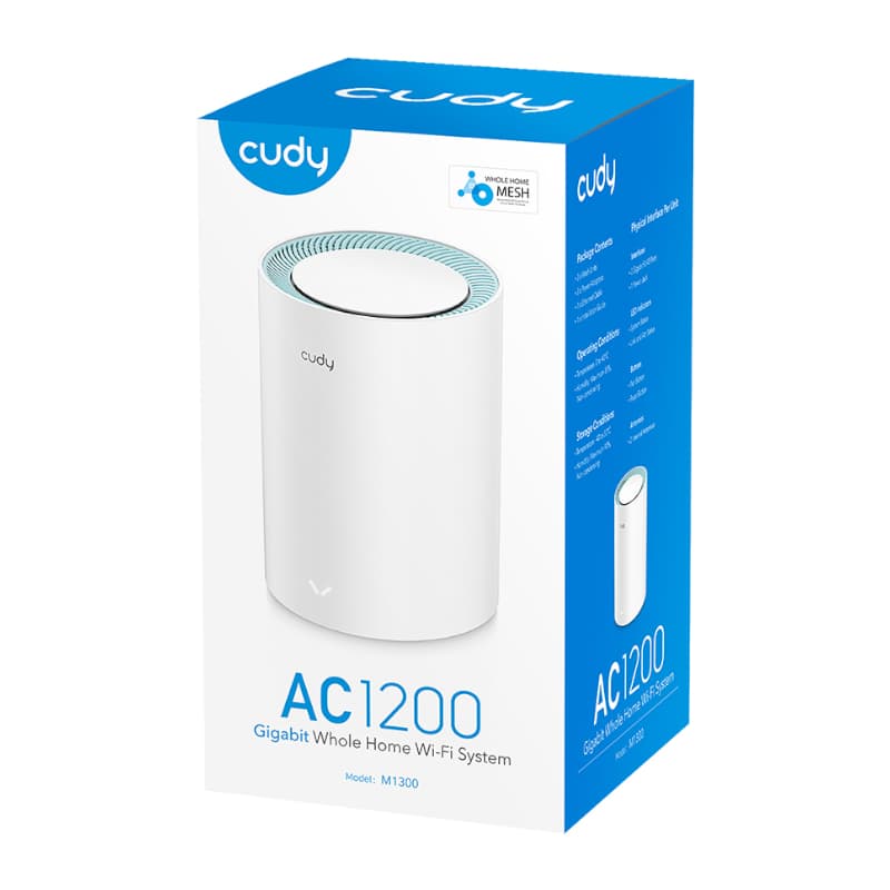 Cudy AC1200 Wi-Fi Mesh Kit 1 Pack With Gigabit - view 4