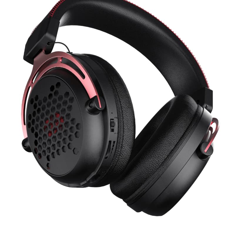 REDRAGON Over-Ear DIOMEDES Honeycomb 3.5mm AUX Gaming Headset - Black - view 5