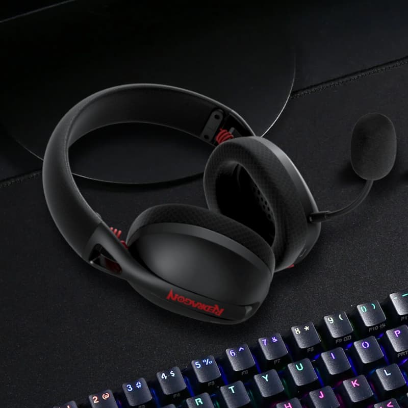 REDRAGON Over-Ear IRE BT5.2 Wireless Gaming Headset - Black - view 5