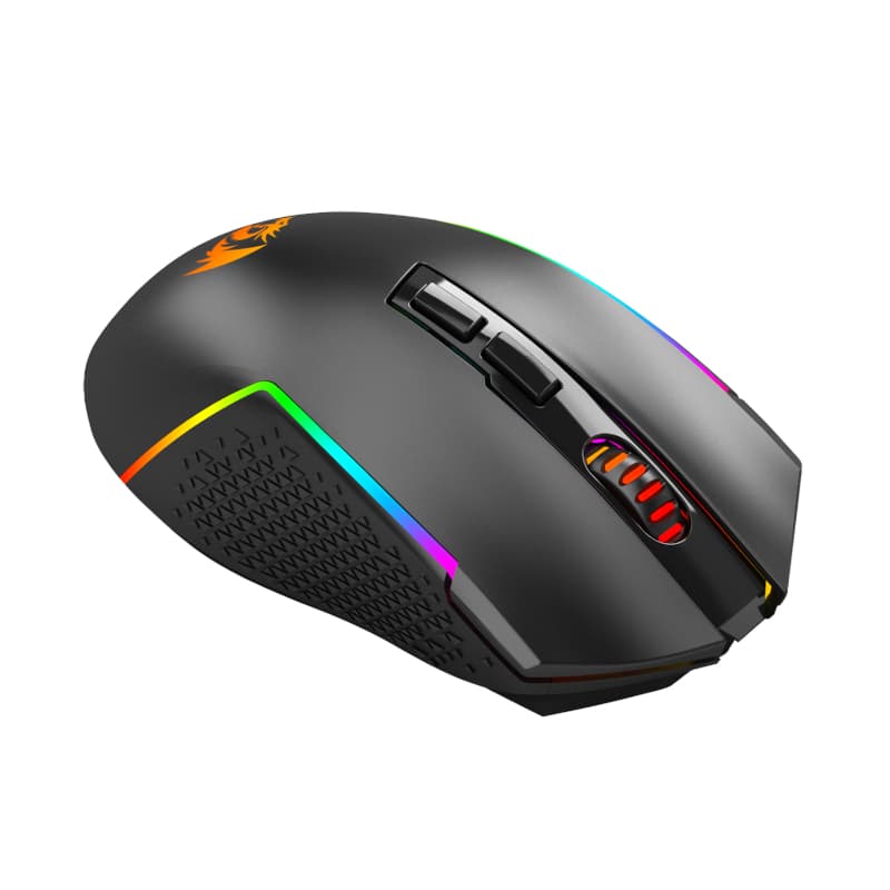 REDRAGON Trident Pro 8000DPI RGB Gaming Mouse - Black - view 3