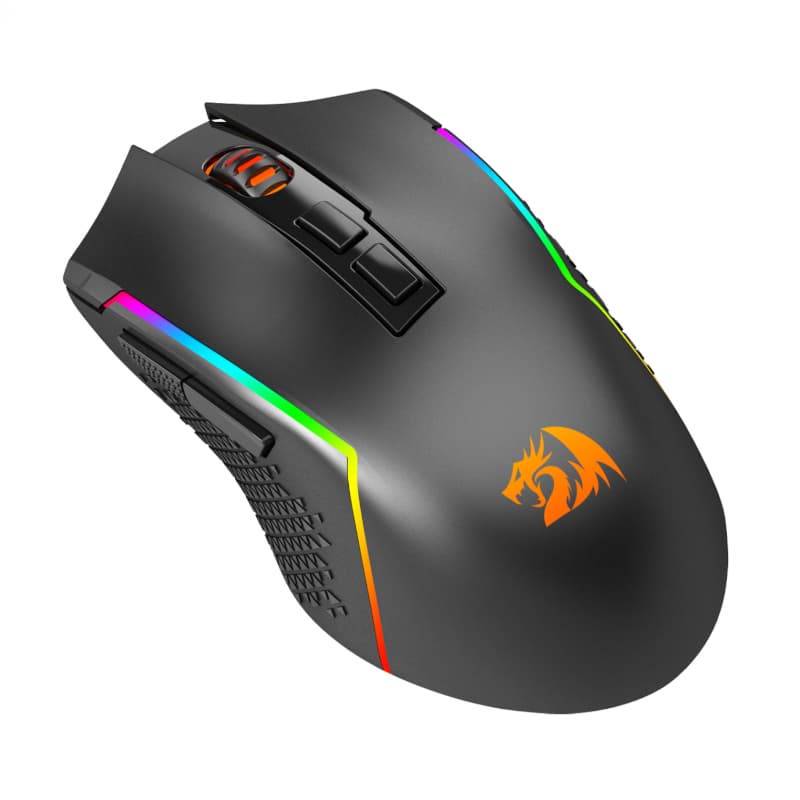REDRAGON Trident Pro 8000DPI RGB Gaming Mouse - Black - view 4