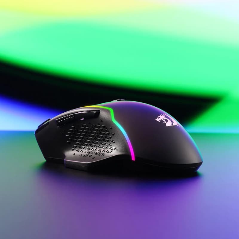 REDRAGON Taipan Pro 10000DPI RGB Wireless Gaming Mouse - Black - view 6