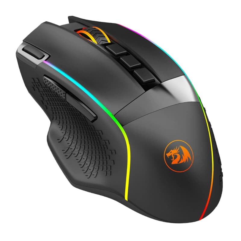 REDRAGON Enlightment 19000DPI RGB Wireless Gaming Mouse - Black - view 2