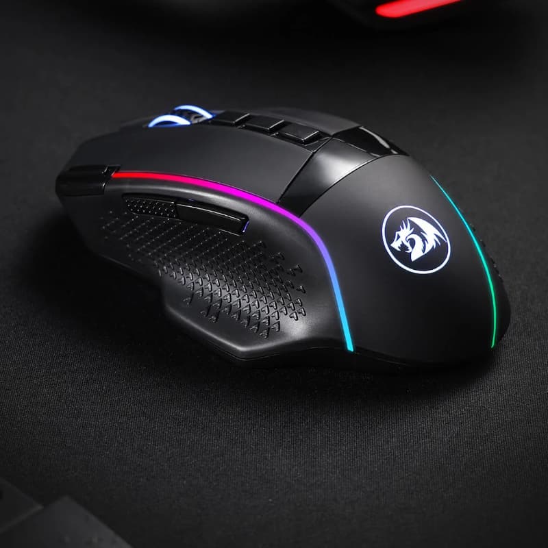 REDRAGON Enlightment 19000DPI RGB Wireless Gaming Mouse - Black - view 6