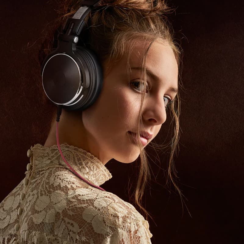 Oneodio Pro 50 Professional Wired Over Ear DJ and Studio Monitoring Headphones - BK - view 4