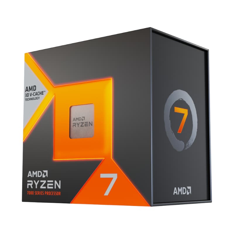 AMD RYZEN 7 7800X3D 8-Core 4.2GHz AM5 CPU - view 3