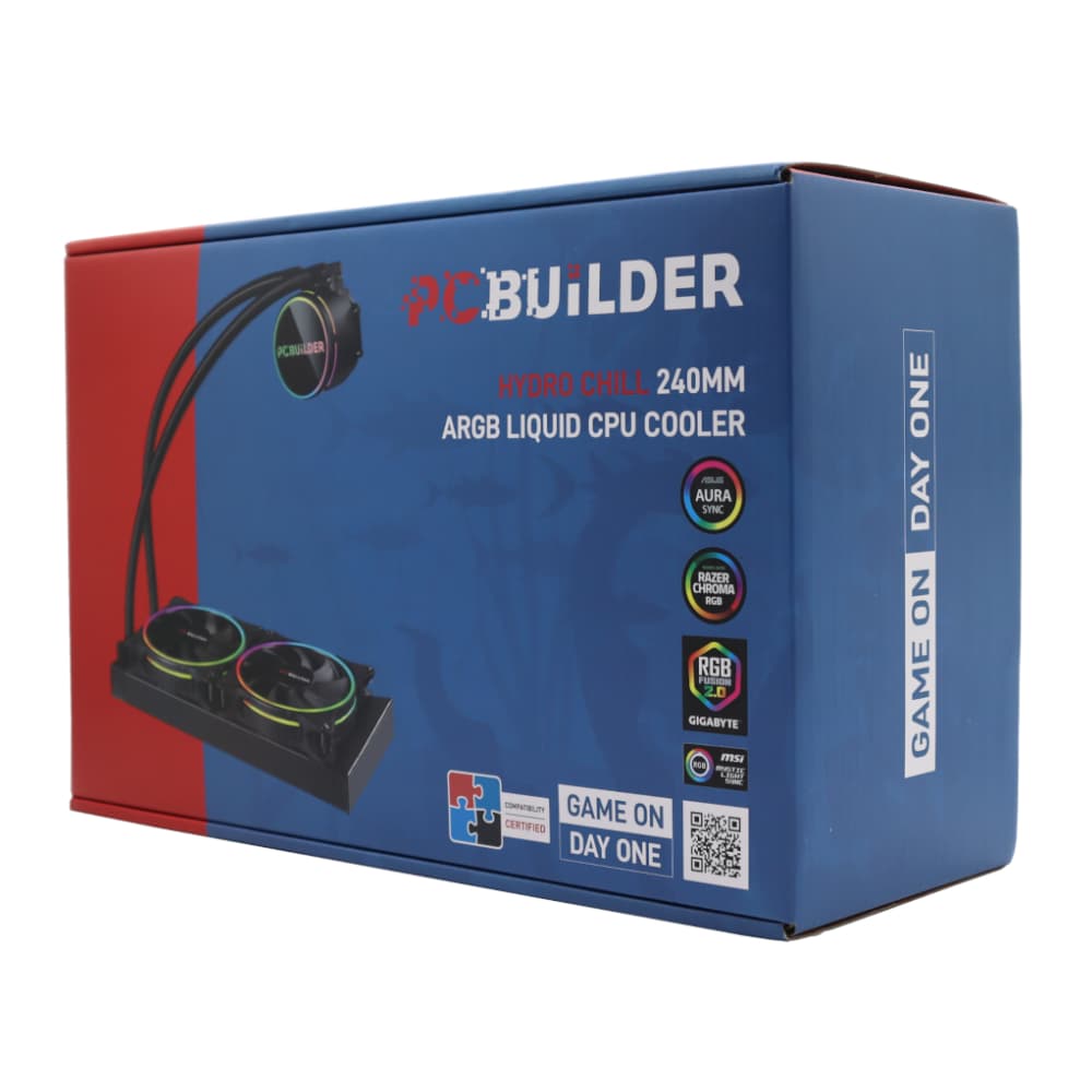PCBuilder Hydro Chill 240MM AIO Liquid CPU Cooler ARGB - view 5