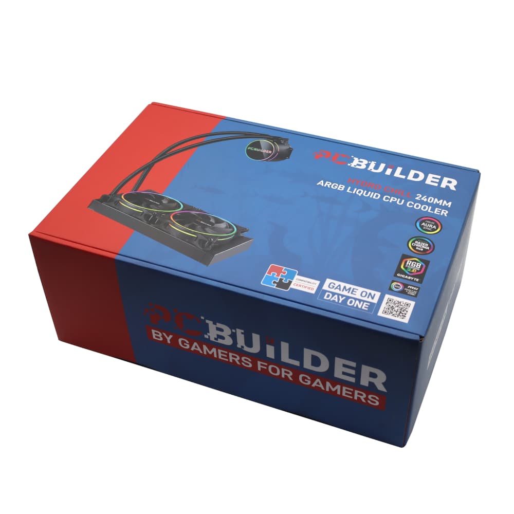 PCBuilder Hydro Chill 240MM AIO Liquid CPU Cooler ARGB - view 7