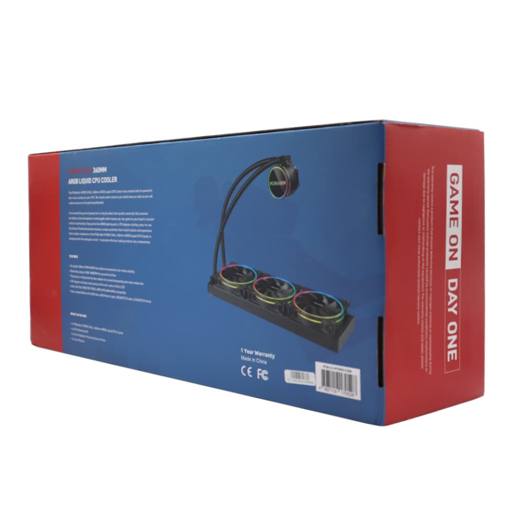 PCBuilder Hydro Chill 360MM AIO Liquid CPU Cooler ARGB - view 4