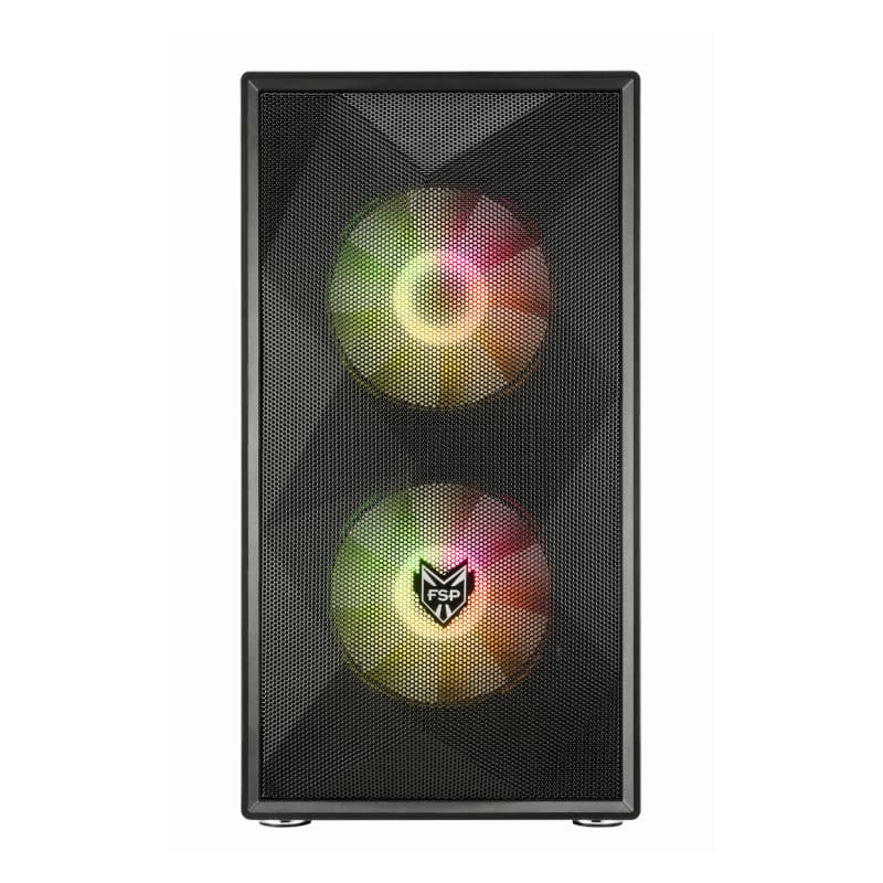 FSP CST130A Micro-ATX Gaming Chassis - Black - view 3