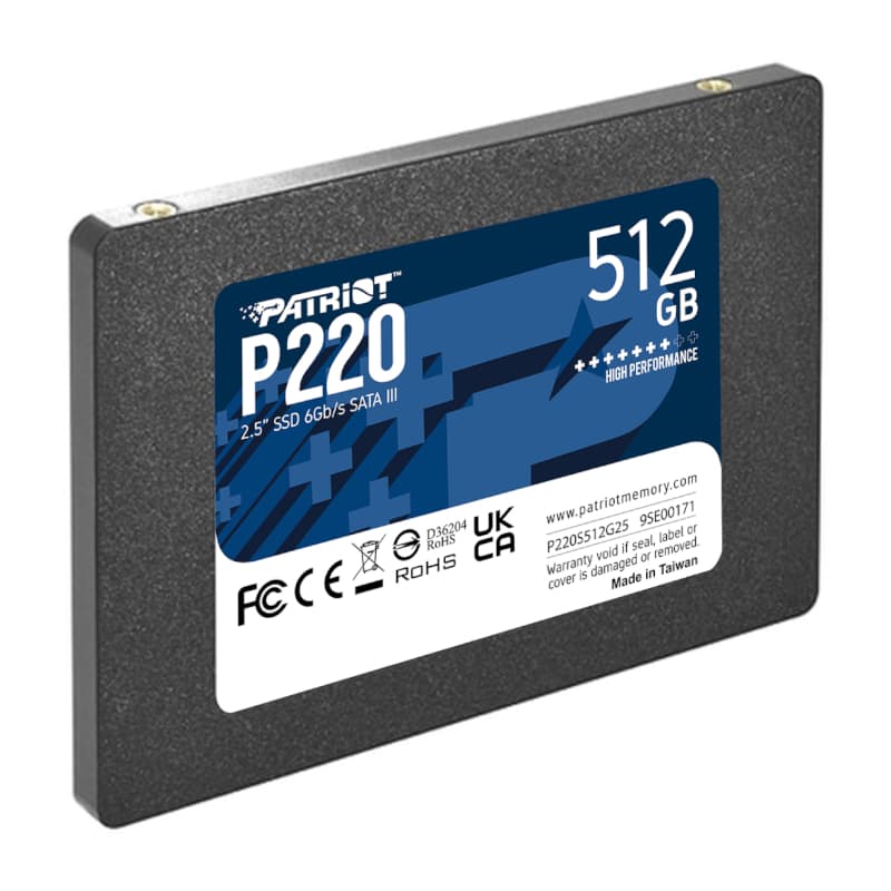 Patriot P220 512GB 2.5" SSD - view 3
