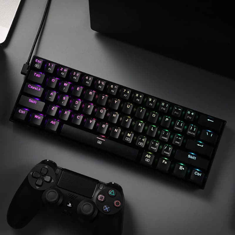 REDRAGON DRAGONBORN Wired Mechanical Keyboard RGB 67Key Design - Black - view 4