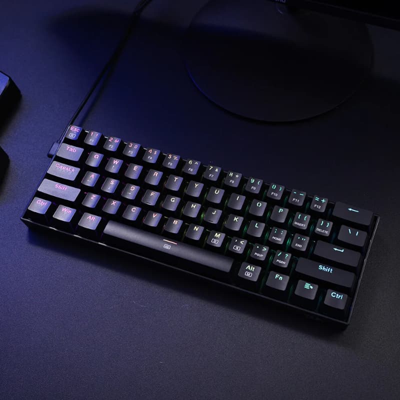 REDRAGON DRAGONBORN Wired Mechanical Keyboard RGB 67Key Design - Black - view 5