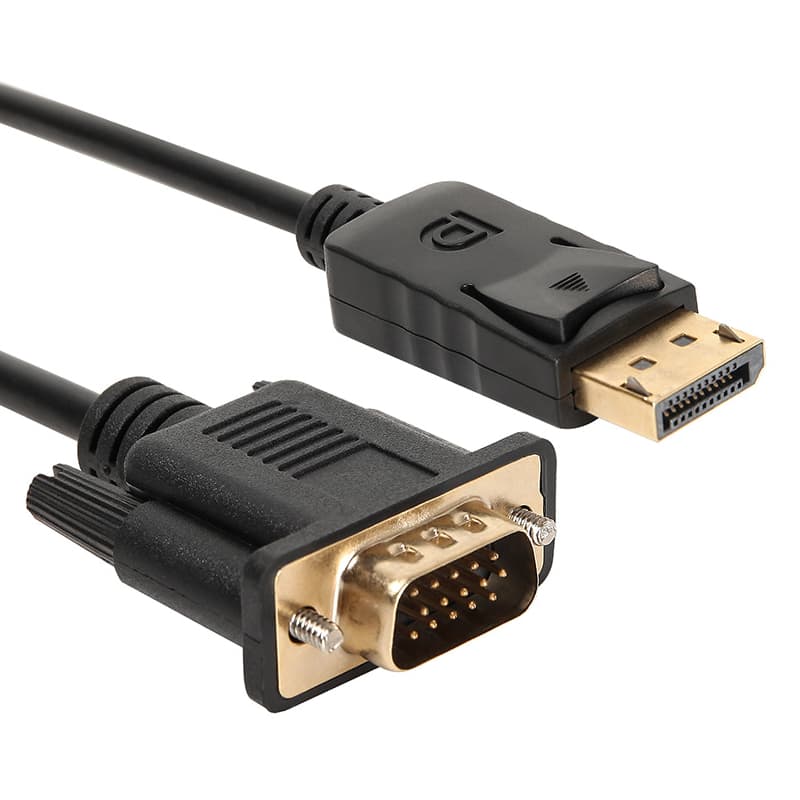 Gizzu 1080P DisplayPort to VGA Cable 1.8m Poly - view 2