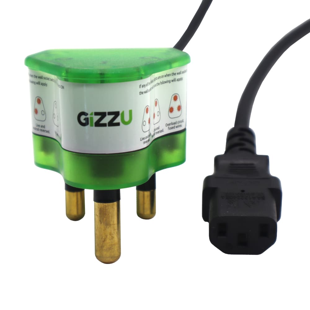 Gizzu Surge Protector 10A Kettle Plug Cable 1.5M - view 3