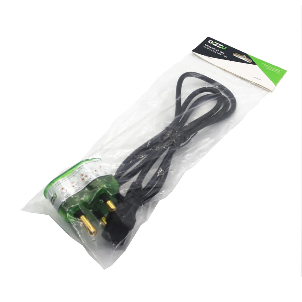 Gizzu Surge Protector 10A Kettle Plug Cable 1.5M - view 6