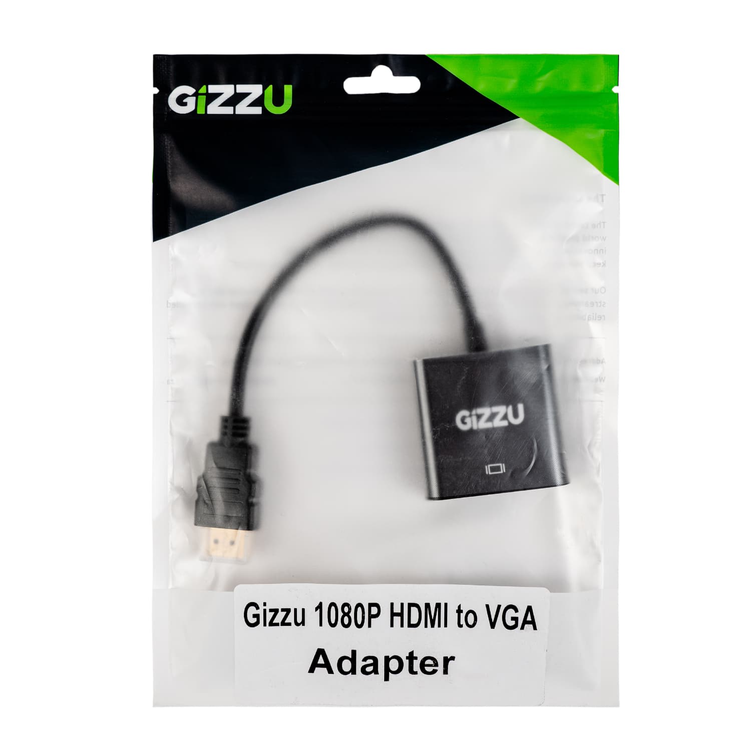 Gizzu 1080P HDMI to VGA Adapter Poly - view 4