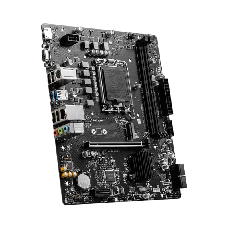 MSI PRO B760M-E DDR4 Intel LGA1700 mATX Motherboard - view 4