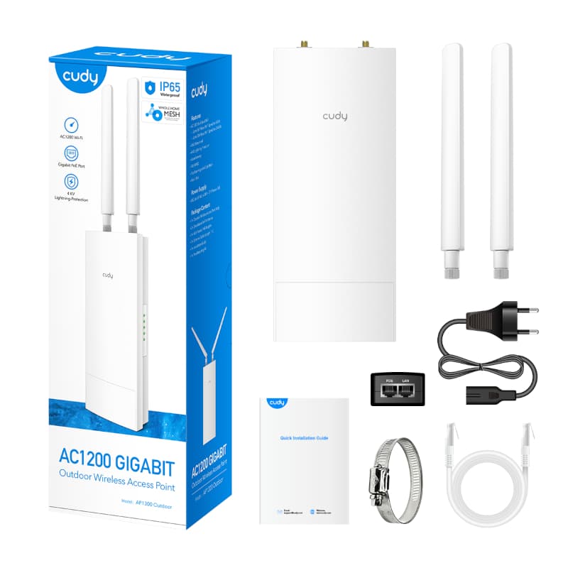 Cudy AC1200 Gigabit Dual Band Ceiling Access Point - Outdoor - view 6