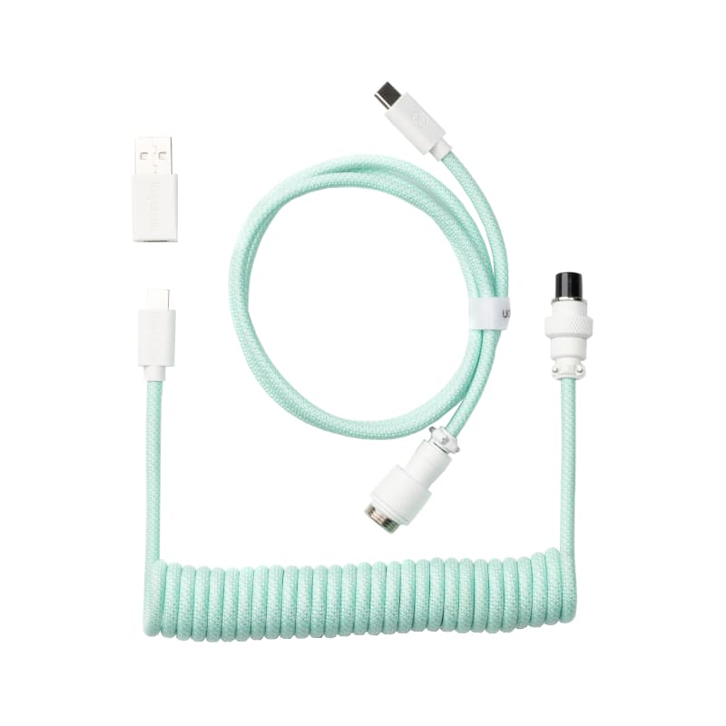 Keychron Coiled Aviator Cable - Mint/Straight - view 2