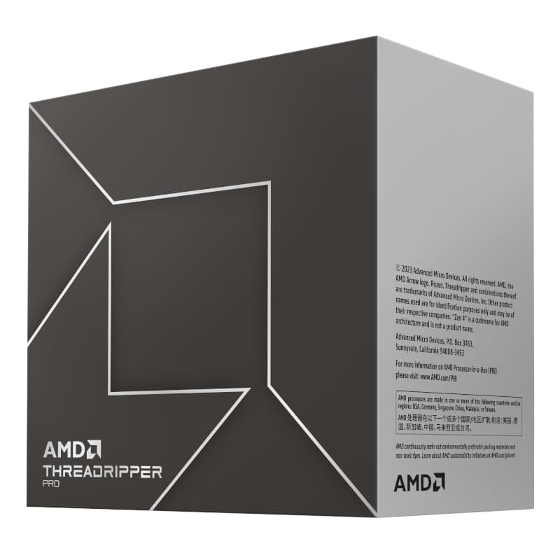AMD RYZEN Threadripper Pro 7995WX 2.5Ghz 96-Core CPU - view 2