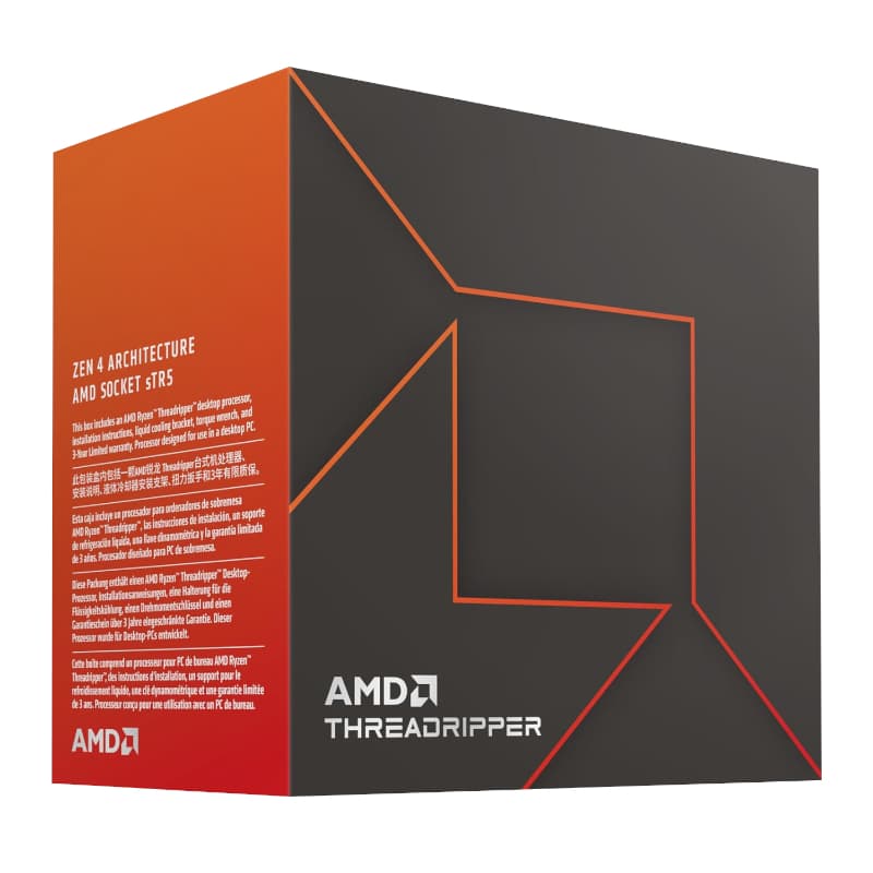 AMD RYZEN Threadripper 7970X 4.0Ghz 32-Core CPU - view 2