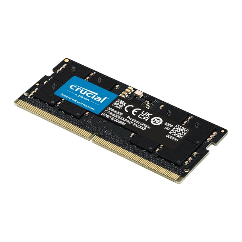Crucial 8GB 5600MHz DDR5 SODIMM Notebook Memory - view 2