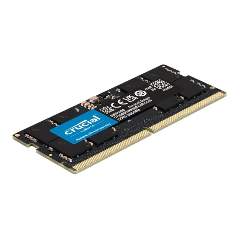 Crucial 8GB 5600MHz DDR5 SODIMM Notebook Memory - view 3