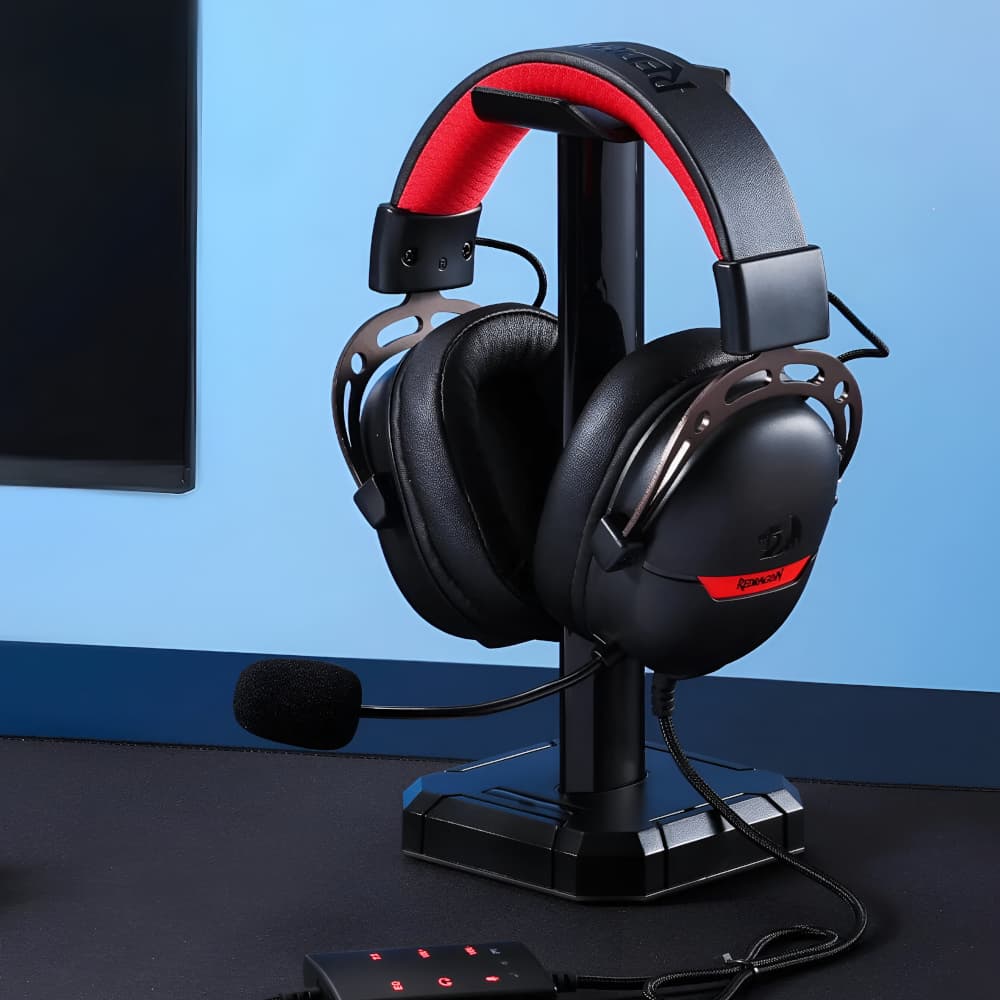 REDRAGON Over-Ear AURORA Gaming Headset - Black - view 2