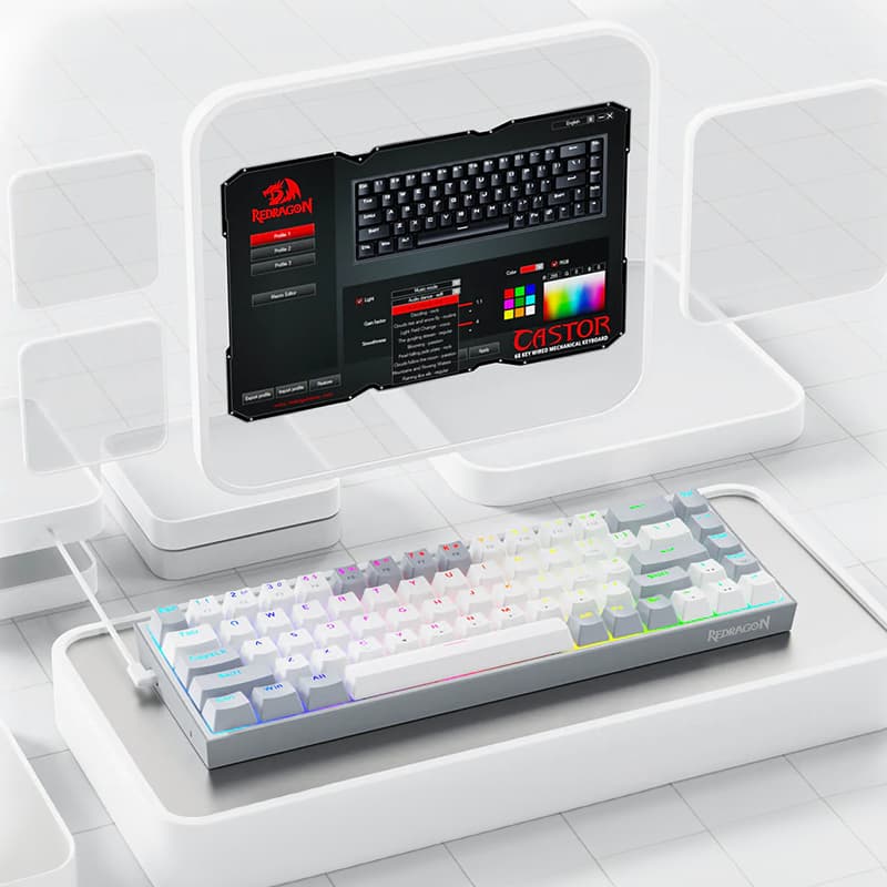 REDRAGON MECHANICAL Caster Wired Gaming Keyboard - view 4