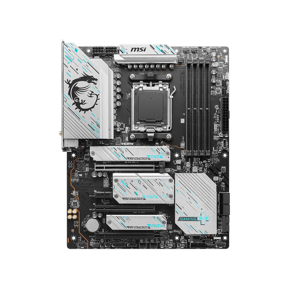 MSI X670E GAMING PLUS WIFI AMD AM5 ATX Gaming Motherboard - view 2