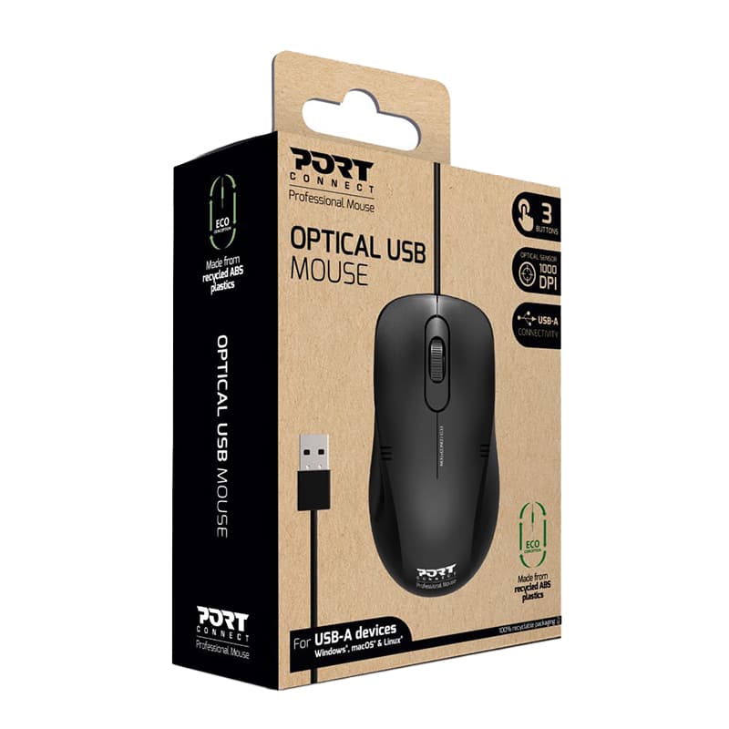 Port Connect Optical USB Mouse - view 4