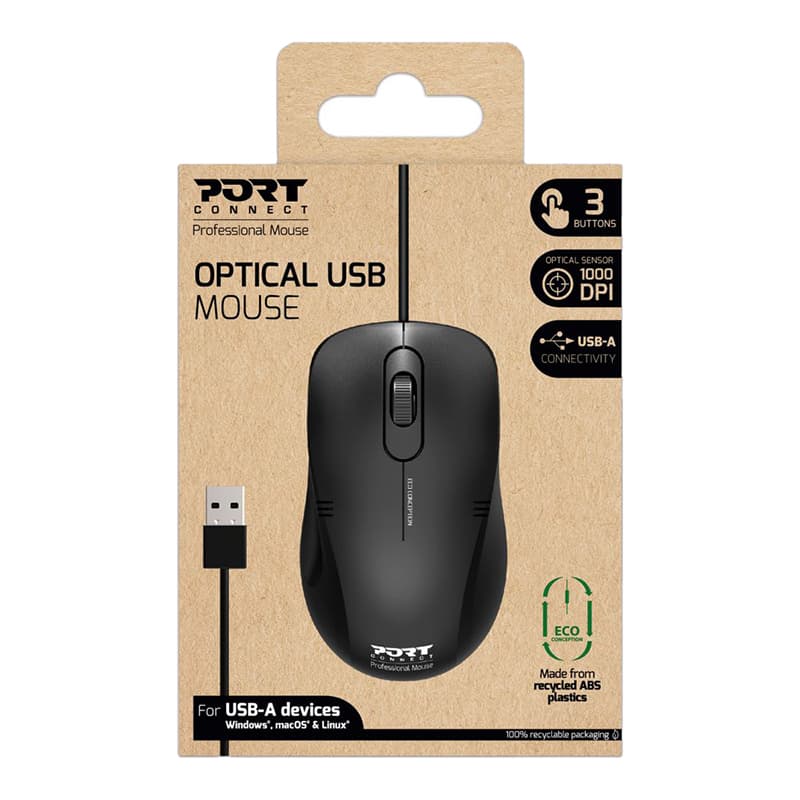 Port Connect Optical USB Mouse - view 5