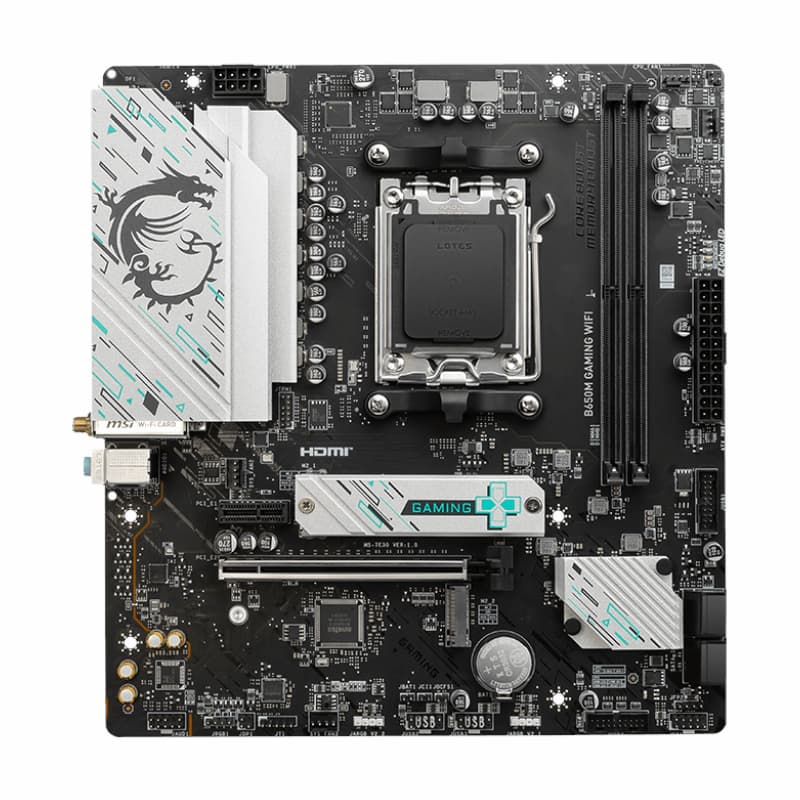 MSI B650M GAMING WIFI AMD AM5 mATX Gaming Motherboard - view 2