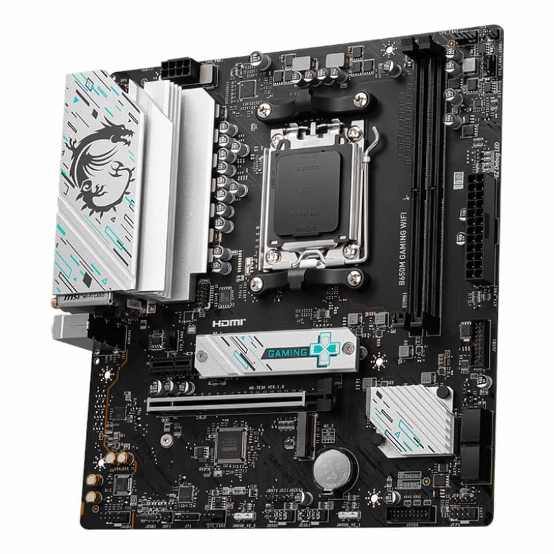 MSI B650M GAMING WIFI AMD AM5 mATX Gaming Motherboard - view 3