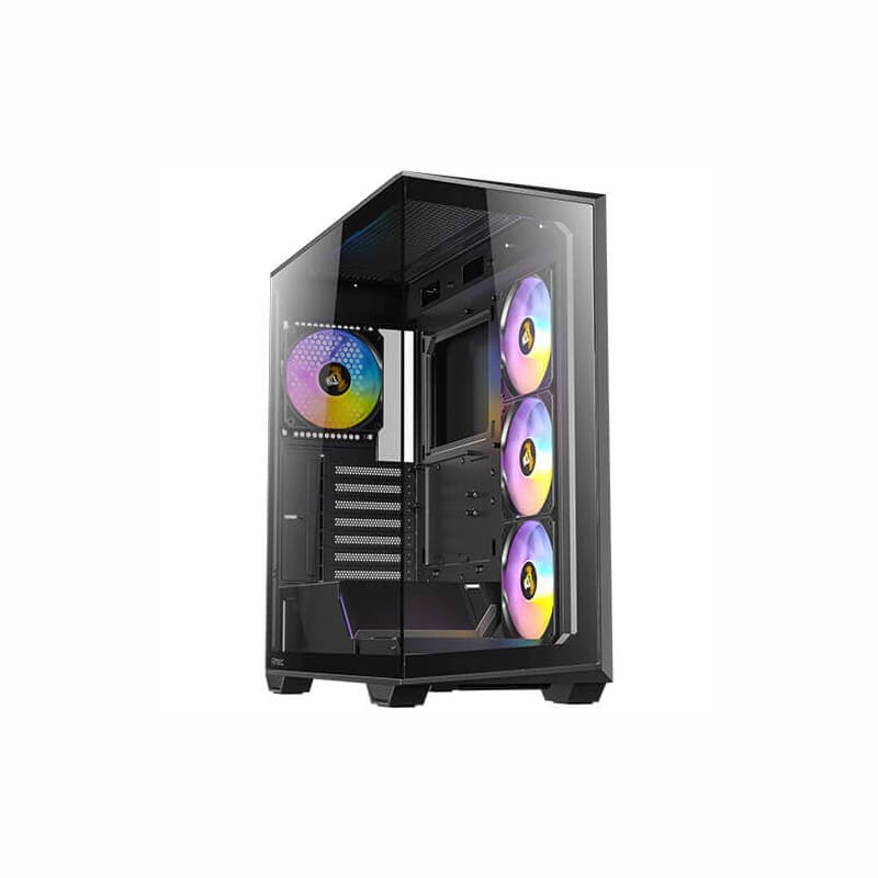 Antec C3 ARGB ATX | Micro-ATX | ITX ARGB Mid-Tower Gaming Chassis - Black - view 2
