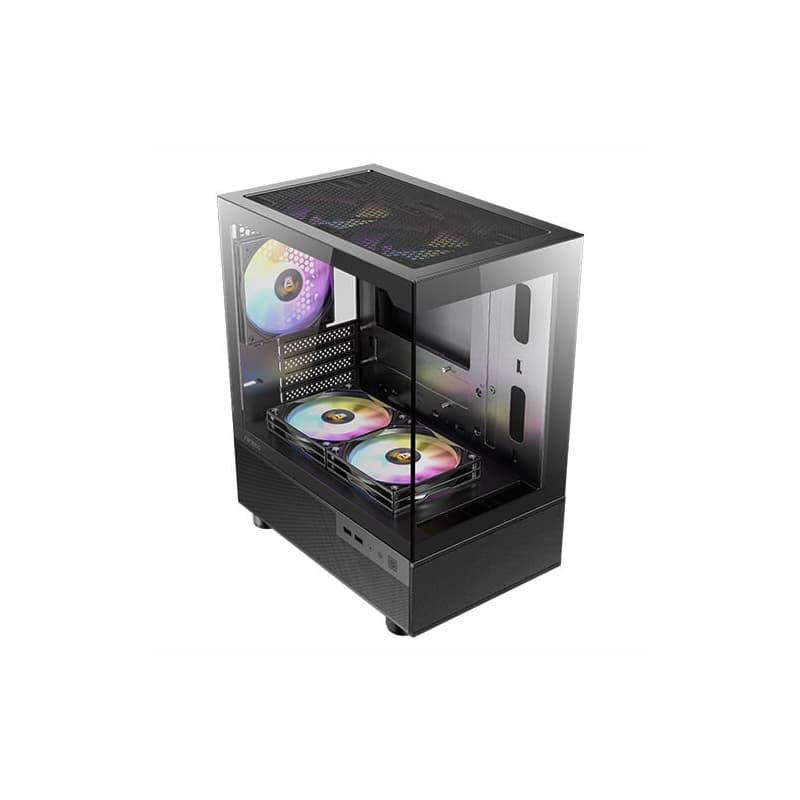 Antec CX200M Elite Micro-ATX | ITX RGB Mini-Tower Gaming Chassis - Black - view 2