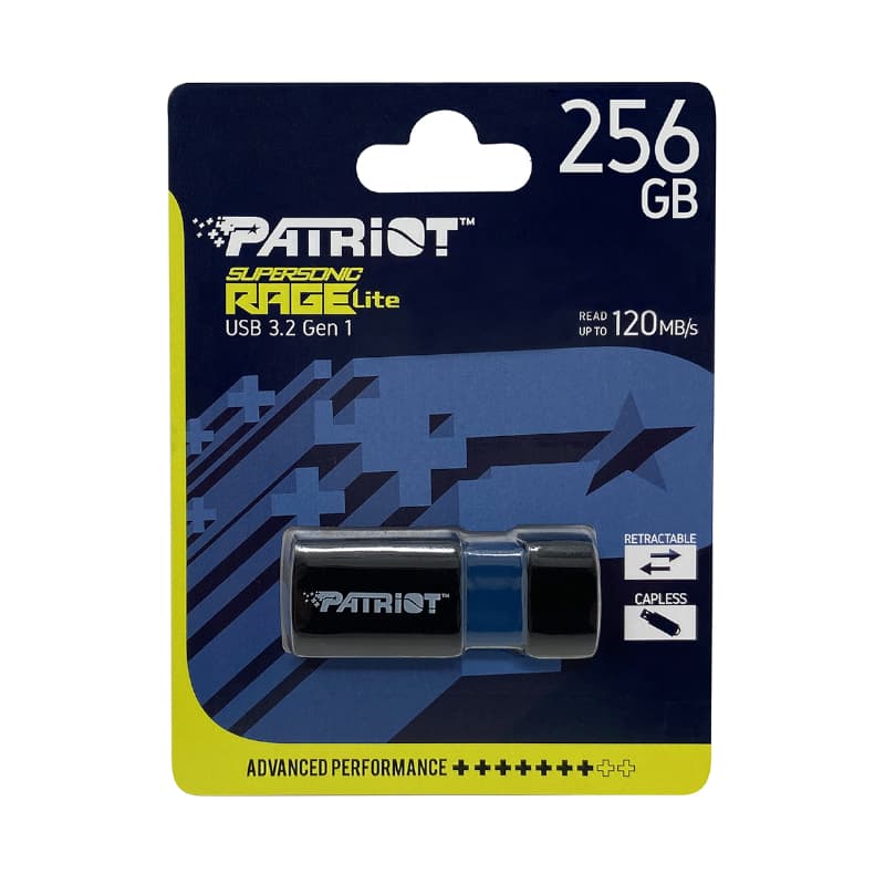 Patriot Rage Lite 256GB USB3.2 Flash Drive - Black - view 7