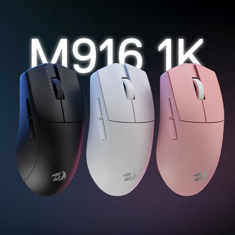 REDRAGON M916 PRO 1K 3-Mode Wireless Gaming Mouse - Black - view 4