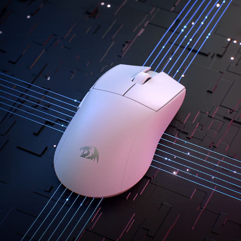 REDRAGON M916 PRO 1K 3-Mode Wireless Gaming Mouse - Pink - view 3